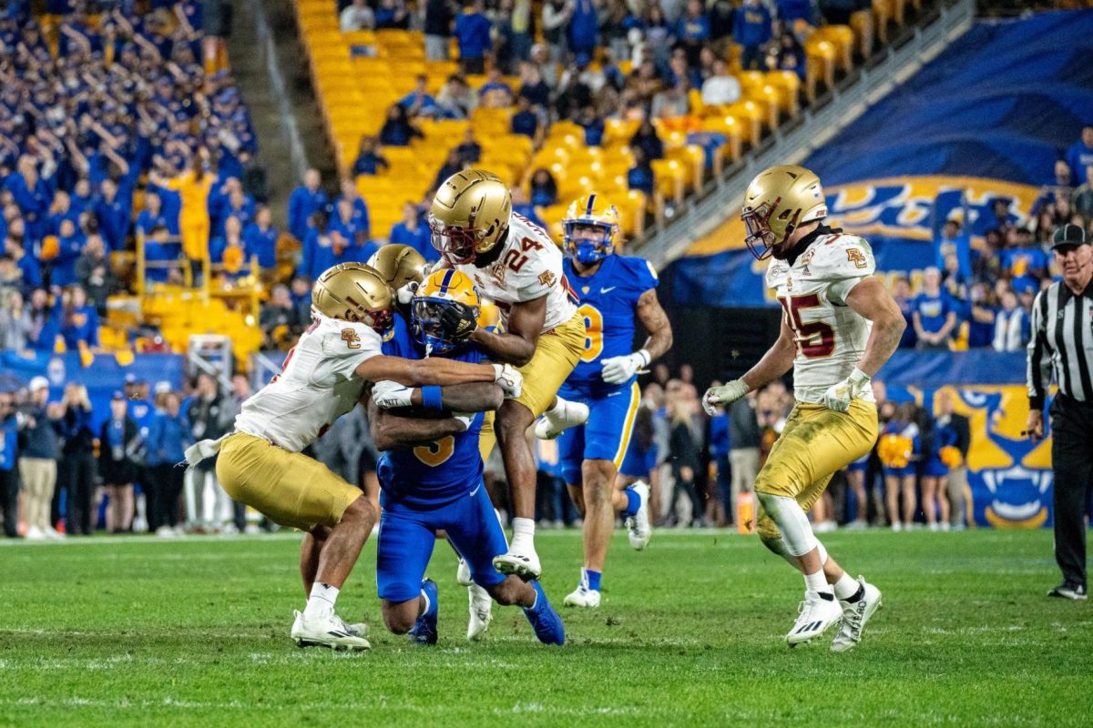 A play during the game against Boston College in Acrisure Stadium on Thursday, Nov. 16.